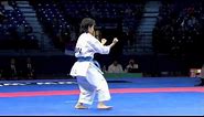 Rika Usami of Japan Individual Female Karate Kata Bronze Medal WKF Belgrade 2010 (2/2)