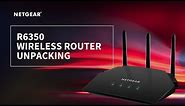Netgear R6350 AC1750 Mbps Dual Band Gigabit Smart WiFi Router Unpacking