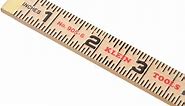 Klein Tools 6 ft. Wood Folding Ruler with Extension 9056