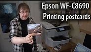 Printing postcards on the Epson wf-c8690. Not just an office printer