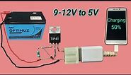 12V to 5V Mobile usb charger using any power transistor
