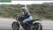 DUCATI Female Riders: A Girl Motorcycle Rider on the Highway/Freeway