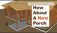 How To Add Porch With Gable Roof To Match Existing Architecture - Framing Detail Examples
