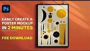 How to make a Hanging Poster Mockup | Photoshop Mockup Tutorial