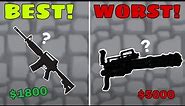 Ranking All Weapons in Jailbreak (Worst to Best) - BlockmanGo