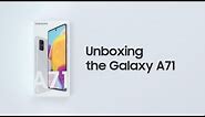 Galaxy A71: Official Unboxing | Samsung