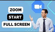 Full Screen When Joining a Meeting on Zoom for Windows Tutorial