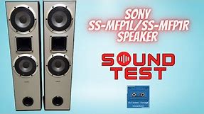 Sony SS-MFP1L/SS-MFP1R Floorstanding Speaker Sound Test