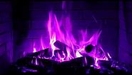 Unusual Purple Fireplace. 10 hours. Full HD