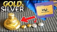 How to recycle gold and silver from cpu computer scrap | Old CPU Scrap Gold Value
