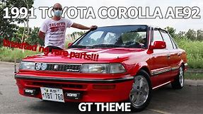 1991 ae92 TOYOTA COROLLA "Small body" JDM // FULL CAR REVIEW