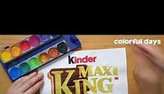 kinder MAXI KING logo painting