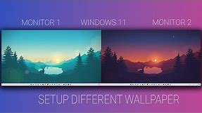How To Setup Different Wallpaper on Dual Monitor in Windows 11 (It's Simple)