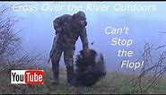 Can't Stop the Flop, Literally! Funny Turkey Hunting Video.