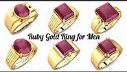 Ruby Gold Rings for Men 2019