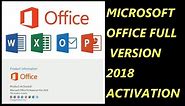 Microsoft Office Full Version With crack (2018 Activation)