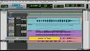 Pro Tools Tutorial - Editing and arranging clips