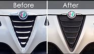 Alfa Romeo GT Grille Revamped, Updated, How to Plasti Dip Grille, Grill