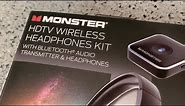 Monster HDTV Wireless Headphones Kit with blue tooth Product review