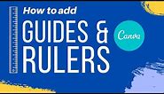 Canva: How To Add Grid Lines, Guides and Rulers (New FREE Feature 2020)