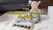 30  Easy Music Sheets with Letters for the Glockenspiel/Xylophone