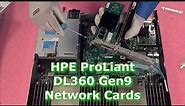 HPE ProLiant DL360 Gen9 Server NICs | Network Card Options | FLOM and PCIe NIC Cards | Installation