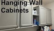 Hanging Wall Cabinets in a Laundry Room