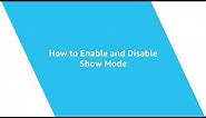 Amazon Fire Tablet: How to Enable and Disable Show Mode