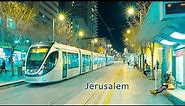 JERUSALEM at Night is BEAUTIFUL. Walk in the City Center