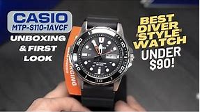 Casio MTP-S110-1AVCF Solar Powered Watch I Unboxing & First Look