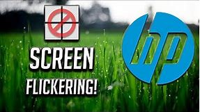 Fix Screen Flickering, Display Driver Issue In HP Laptop on Windows 11/10