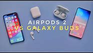 Apple AirPods 2 vs Samsung Galaxy Buds!