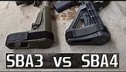 SB Tactical SBA3 vs SBA4 Pistol Brace Comparison