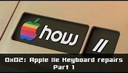 How II 0x02: Apple IIe keyboard repairs, part 1