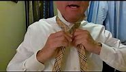 Burberry Tartan Tie with a Gray Zegna Suit | suit tie tutorial : How to tie a tie tutorial 2021 |