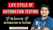 Life Cycle of Automation Testing | Automation Testing Tutorial for Beginners | Day 1