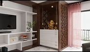 Best 30 TV unit design with Mandir/TV cabinet design for living room