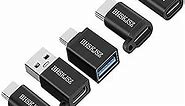 USB Type C Adapter,Micro USB to USB C Adapter,USB Type C to USB-A, USB C to USB 3.0 Adapter and more-5Pack Black