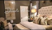 SMALL GLAM BEdROOM DECORATING IDEAS | DECORATE WITH ME