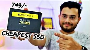 ZEBRONICS SD13 128GB SSD Unboxing and Review | सबसे सस्ती SSD 😍 749 Rs