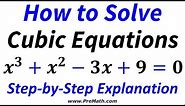 How to Solve Advanced Cubic Equations: Easy-to-Understand Explanation