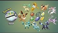 All Eevee Evolutions || Pokemon Gaia || 8 different types of Eevee Evolutions