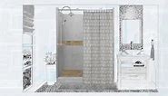 American Bath Factory Del Mar 54 in. L x 42 in. W x 80 in. H Center Drain Alcove Shower Kit with Shower Wall and Shower Pan in Natural Buff AB-5442ND-CD