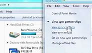 How to open Sync Center in Windows 7
