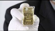 10 oz. Credit Suisse Gold Bar .9999 Fine (Brand New) | Goldmart