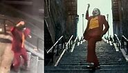 The JOKER dance scene recorded on the set by a fan ∞ Side-by-side with the movie scene