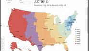 USPS Zone Map / Zip Code to City Look Up