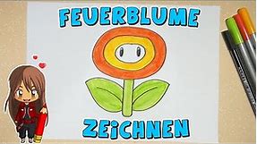 Feuerblume aus Super Mario einfach malen für Kinder | ab 5 Jahren | Malen mit Evi | deutsch
