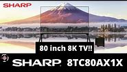 Sharp 8TC80AX1X - This 80" 8K TV is insane!