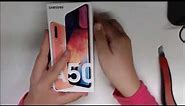 Samsung Galaxy A50 Coral color unboxing& First Look
